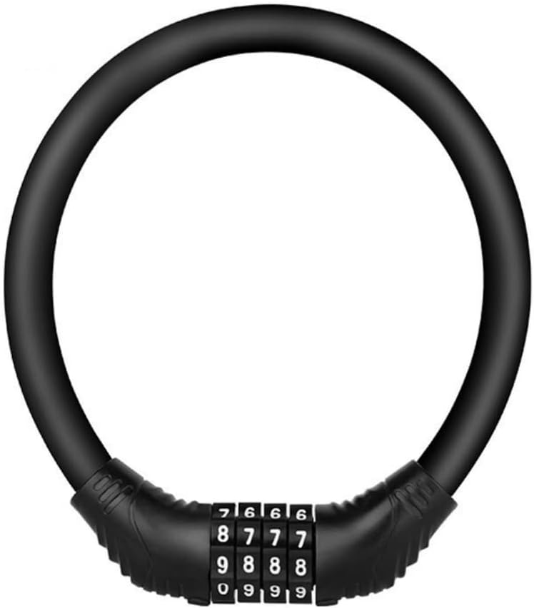Heavy Duty Bike Lock,Kryptonite Bike Lock, 4-Digit Combination Cable Lock - Be Suitable for Cycle, Motorcycle, Scooter, Mountain Bike, Pram