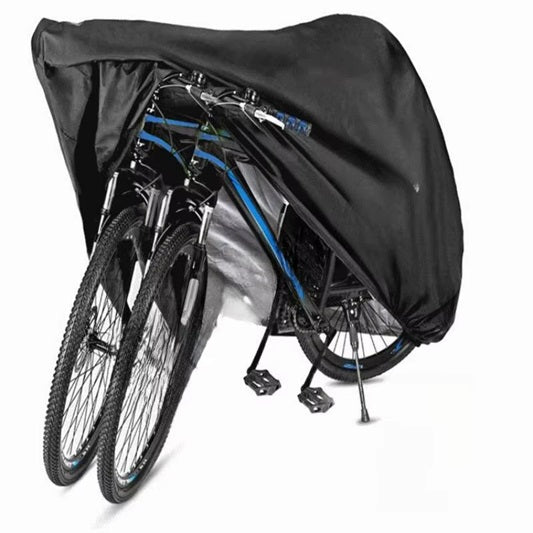 Bike Cover Waterproof Outdoor Bicycle Cover for 2-3 Bikes UV Snow Wind Proof with Anti-theft Lock Hole Reflective Straps Storage