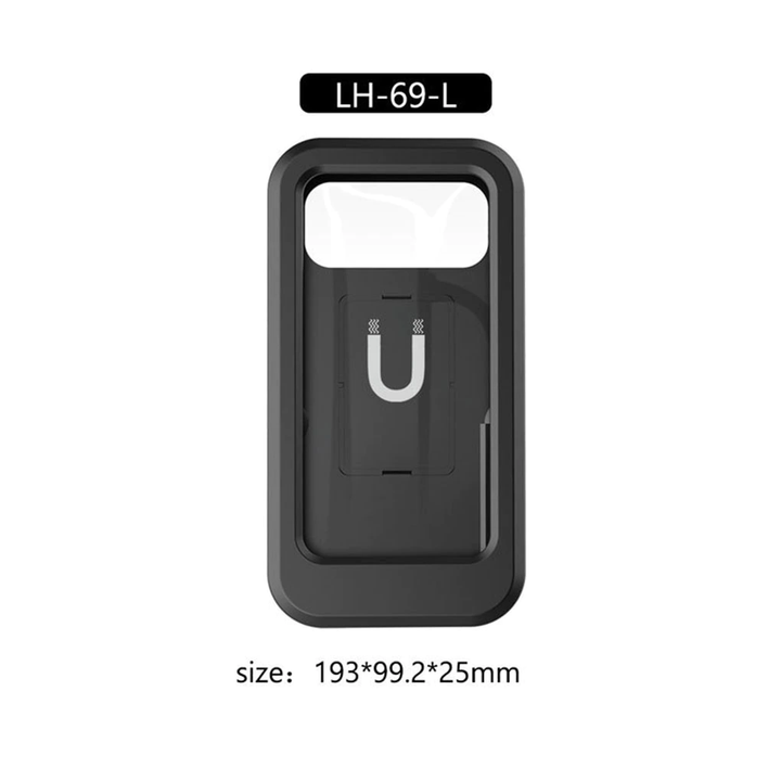 Folding rainproof bicycle mobile phone holder