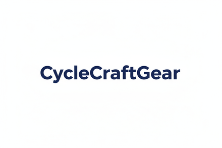 Maak een logo voor CycleCraftGear gebruik deze kleurcode: #0A2647. Alleen de tekst geen andere illustraties